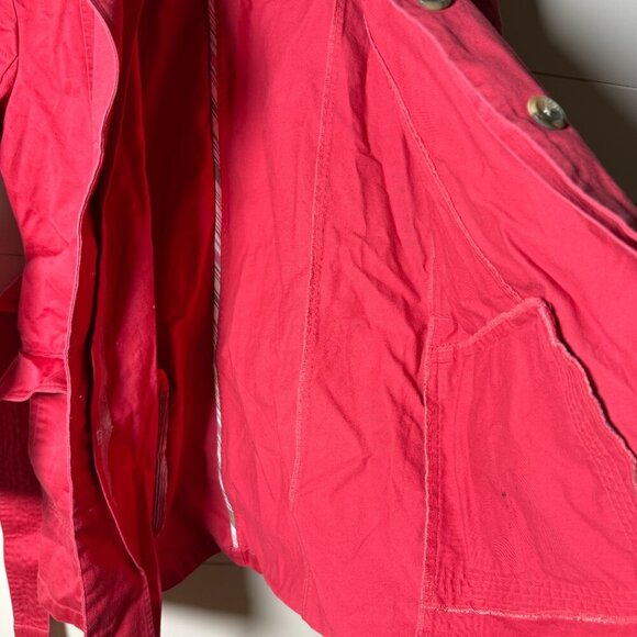 Relativity Spring Belted Jacket- Sz XL- Dark Coral Color - Picture 4 of 10